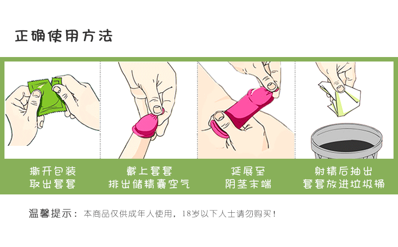 tatale避孕套卡通系列超薄潤滑裝(圖9)